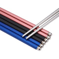 Factory Wholesale Colorful Handle Metal Reusable Chopsticks Chopsticks Stainless Steel