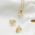 Fine 18K Gold for Jewelry Making Flower Pearl Mounting Jewelry DIY Handmade Jewelry Accessories Findings