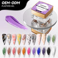 JTING 3D Nail Art Gypsum Plaster Gel Polish 22colors Set Unique 4D 5D Effect Gypsum Painting Plaster Gel in Jars OEM ODM