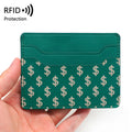 Wholesale Slim Leather Credit Card Holder with RFID Feature Custom Logo Short Zipper Closure Manufacturer for Men and Women