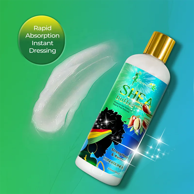 Private Label Shea Butter Moisturizing Jamaican Black Castor Oil Conditioner for 4C Nature Hair African Hair