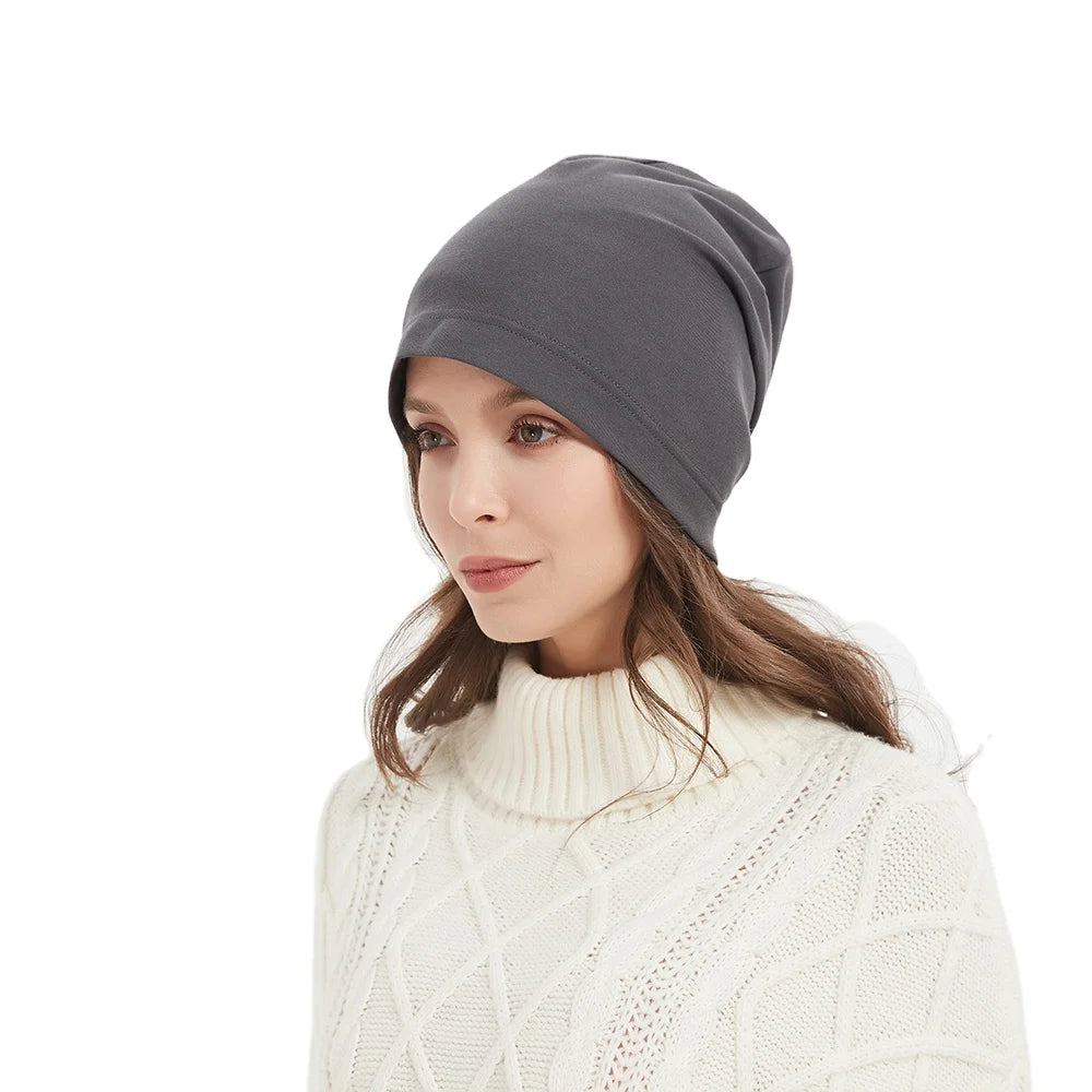 42% Silver Fiber EMF Shielding Beanie - Daily Wear EMF Protection Beanie