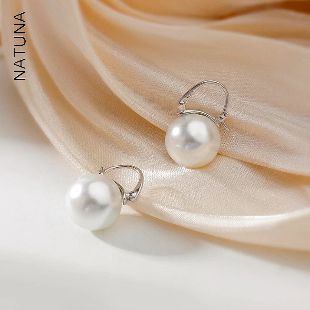 Custom Jewelry 925 Silver Jewelry Freshwater Pearl Stud Earring Ear Buckle Pendientes De Plata 925 Popular 2024 New Ear Ring