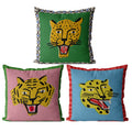 Cute Cartoon Tiger Cushion Cover Autumn Jungle Home Decoration Pillowcase Animal Sofa Bedroom Cushion Cover Pillowcase