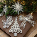 Christmas Tree Decoration Crystal Hanging Ornaments Snowflake Elk ChristmasTree Pendant