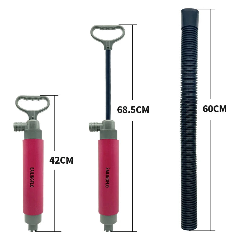 SAILINGFLO Hot Sale Nylon Plastic Material Manual Hand Bilge Pump Kit for Kayak Boat