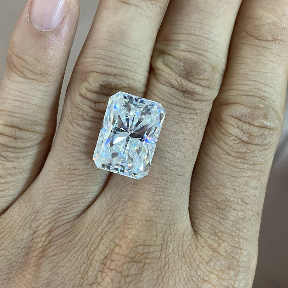 Moissanite Loose 3 Carats 7*9mm VVS White D Radiant Cut Moissanite Diamond White Moissanite Gemstones