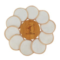 Personal Care Bamboo Reusable Makeup Remover Washable Natural Facial Cleaning Pads Hypoallergenic Antibacterial 8cm Round Shape