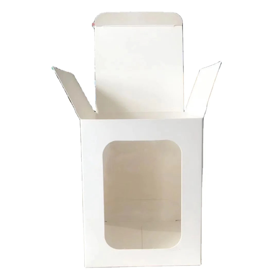 Hot Selling Custom Transparent Window Candle Box Packaging 8oz Boxes for Candles