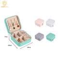 Wholesale Custom Logo Joyeros Pu Leather Portable Small Jewelry Case Travel Jewellery Boxes Ring Necklace Wedding Gift Organizer