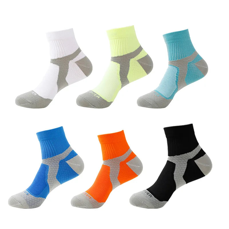 New Men's Compression Socks Sports and Leisure Thickening Non-slip Invisible Breathable Cotton Ankle Compression Socks