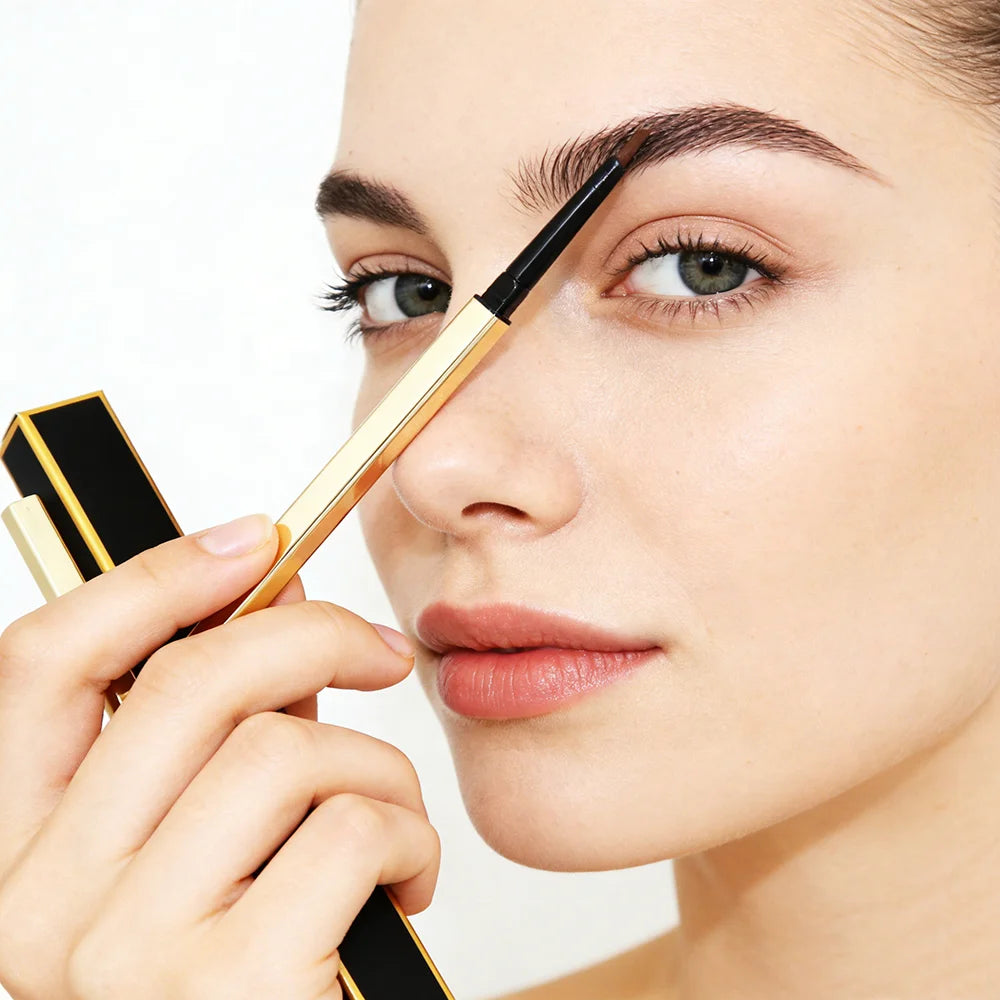 Custom Label 5-Color Waterproof Eyebrow Pencil Slim Mineral-Based Makeup Long Lasting Double Head 15g Weight for Daily Use
