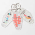 Custom Plastic Keychain ABS Motel Keychains Key Tags