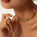 Wholesale Price in Stock 18K Gold Zircon Collar Chain Necklace Bracelet for Fine Jewelry