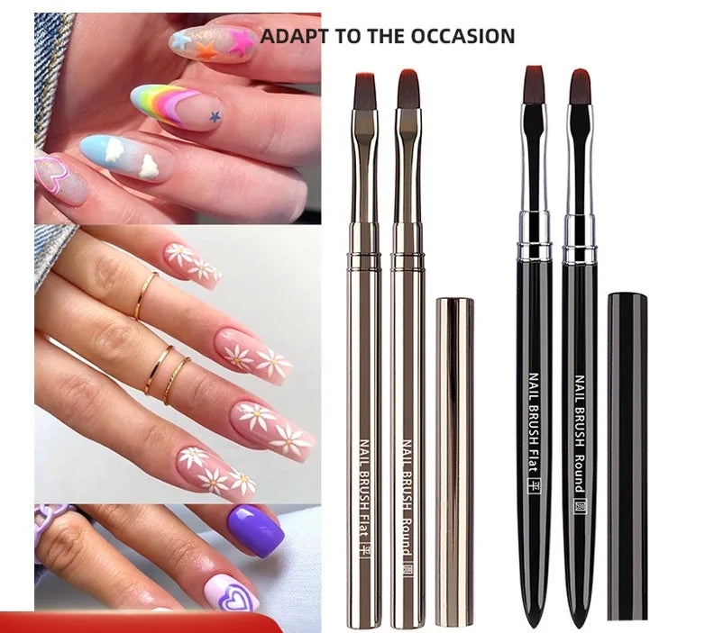 Nail Gel Tip Extension Acrylic Art Brush Gel Spatula Pen Nail Tools Uv Gel Brush