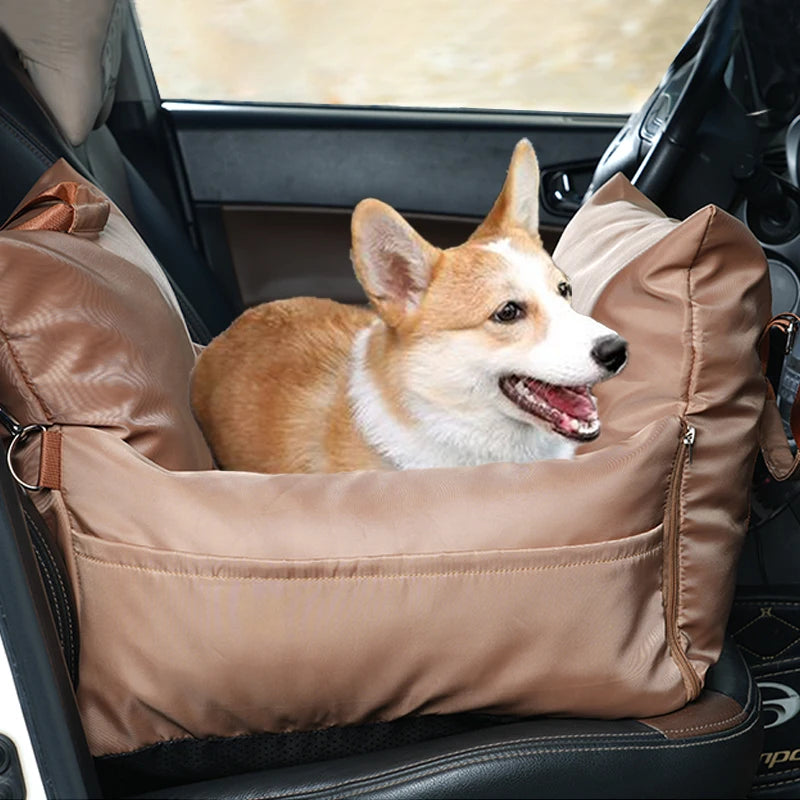 Luxury Dog Car Seat Waterproof Car Dog Seat Removable and Washable Travel Pet Bed & Pet Carrier Bags Dog Products