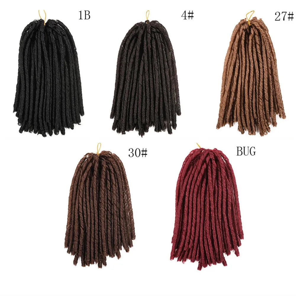 Faux Locs Dreadlocks Crochet Braids Soft Faux Locs Black Women Crochet Hair Synthetic Braided Wigs