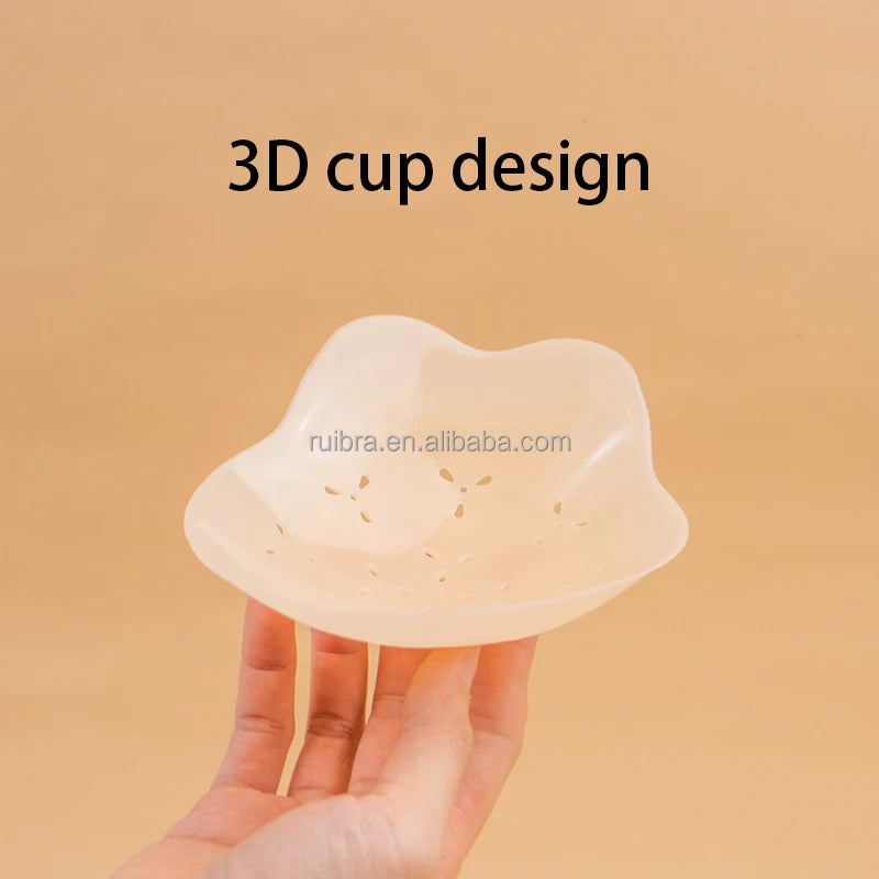 Adhesive Waterproof Seamless Matte Silicone Nipple Covers Reusable Anti-Sweat Breast Petals Hypoallergenic Skin Safe Pasties