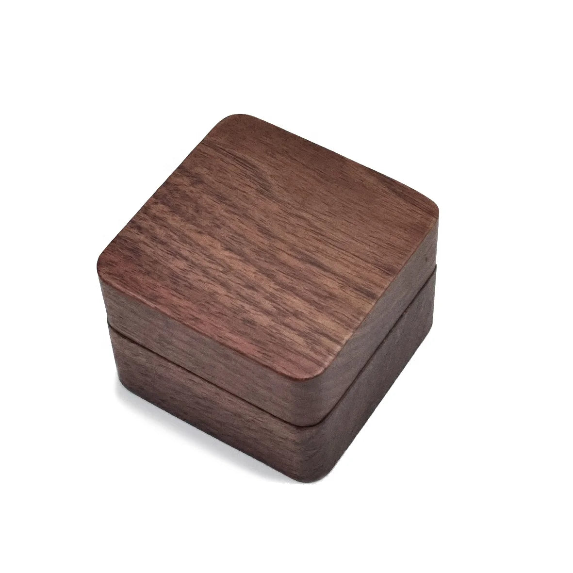 Luxury Wooden Small Jewelry Box Square Ring Gift Box Custom Wooden Jewelry Boxes