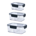 Wholesale Price Glass Meal Prep Containers Compartment with Lids Food Storage Containers Glass Lunch Containers Food Box