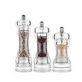 Grinding Bottles Tools Spice Container Seasoning Manual Acrylic Pepper Grinder Acacia Salt and Pepper Grinder Set