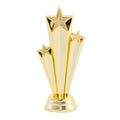 Manufacture Hot Sell Golden Shooting Star Shaped Trophy Design Figurine for Award Ceremony GZ54