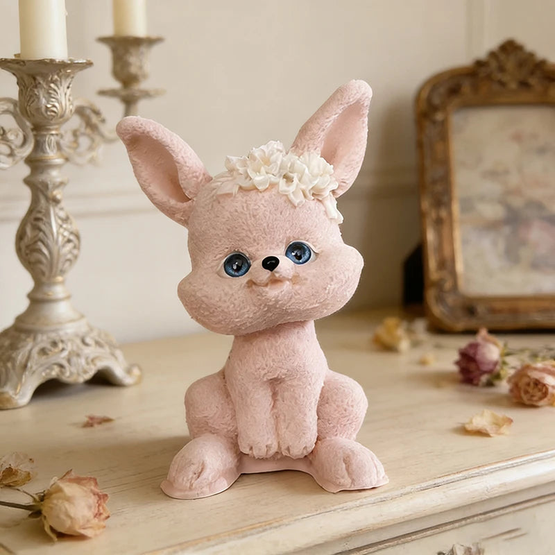 Easter Rabbit Bunny Candles Mold DIY Craft Plaster Sculpture Silicone Resin Molds Scented Candle Casting Molds