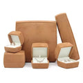 High End Custom Luxury Velvet Square Shape Jewelry Box Organizer Elegant Pendant Packaging Design