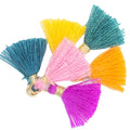 Wholesale Mini Tassel Fringe 1.2cm 100% Cotton in Various Colors for Home Textile Curtain Garment & Cellphone Decorative Use