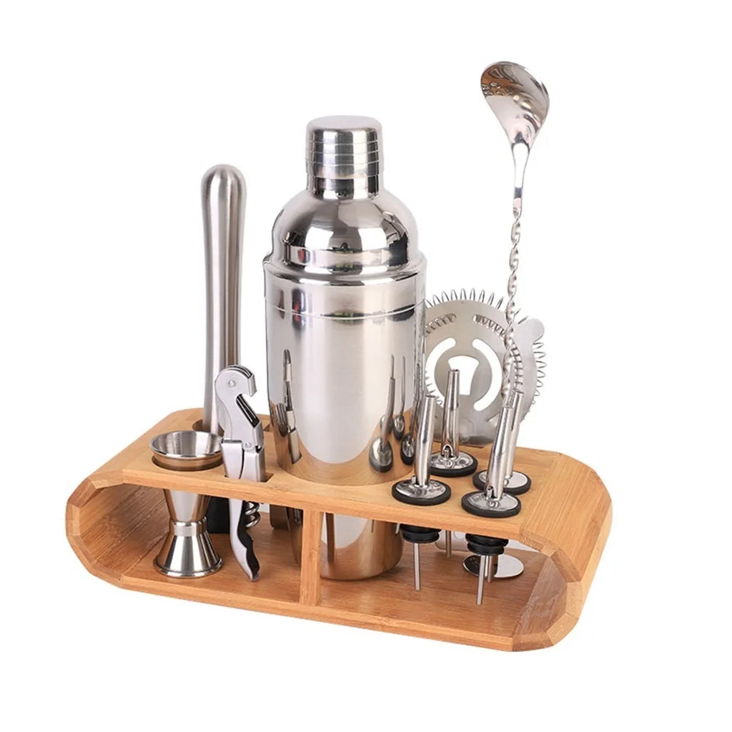 Hot Sale bar Tool Accessories 12pcs Stainless Steel Bartender Kit Set Kit De Bartender Profesional