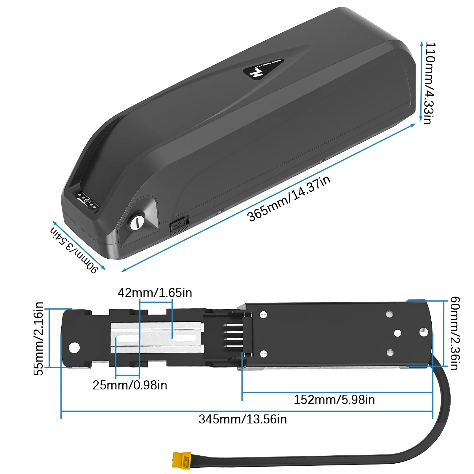 EU Stock Factory Wholesale E-Bike Battery Pack 36V 48V Hailong Electric Bicycle Battery  Ebike Battery for Folding Electric Bike