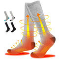Electric Heated Socks Rechargeable Battery Powered Winter Warm Casual Thick Unisex