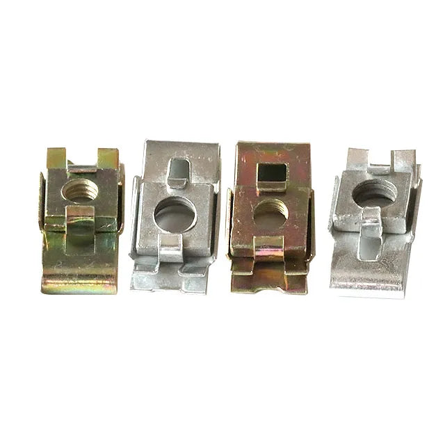 Wholesale Price Square Cage Fasteners Copper Snap Spring Steel Clamping Lock U Clip Nut M5 With Screw