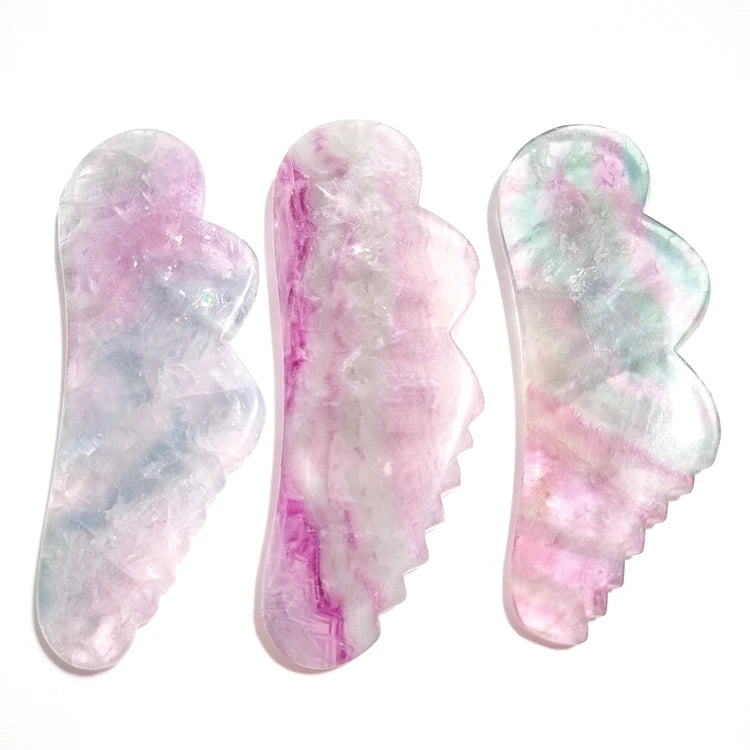 Huiying Best low price body massager anti-aging eye facial scrape tools fluorite gua sha board MegaBDM