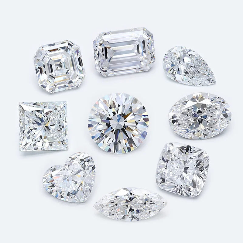 Starsgem 1CT DE VS1 VVS2 IGI Certified HPHT Synthetic Loose Wholesale Different Cutting Lab Grown Diamonds for Making Jewelry