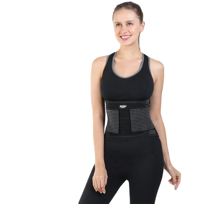JINGBA Dropshipping Wholesale Compression Adjustable Back Support Belt for Bodybuilding Running Cycling Yoga Basketball