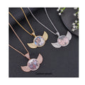 Custom Personalize Design Wing Image Picture Memory Family Diamond Angel Hiphop Photo Pendant