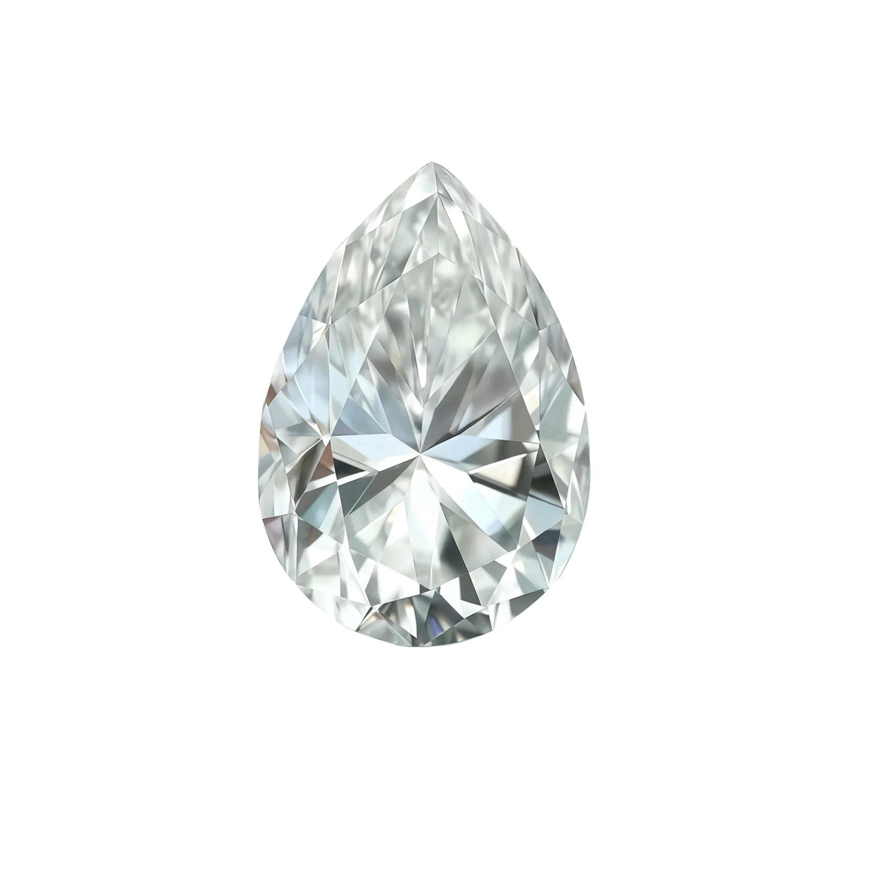 SICGEM Fancy Cut Flawless D Color VVS1 Clarity Synthetic Loose Pear Moissanite for Wedding Ring Jewelry