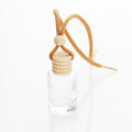 Glass Bottle Car Perfume Hanging Bottle Car Air Refreshner With Wooden Cap and Glass Bottle