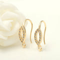 Wholesale Fashion Unique Design Jewelry Earrings Accessories 14K Gold Plated Zircon Earring Making Hook