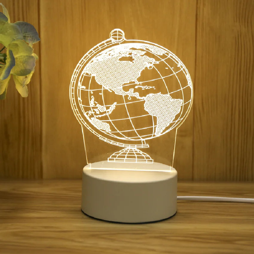 New Trend Ideas 2025 Custom Logo DIY Night Light Creative Cartoon 3d Night Lamp Anniversary Birthday Wedding Gift Set