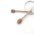 Natural Wood Dispenser Spoon Stick Modern Design Mini Honeycomb Stick for Tea and Coffee Disposable Bamboo for Camping