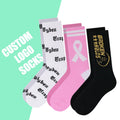 New Design Own Custom Knitted Crew Socks Custom Logo Cotton Men Socks Custom Made Casual Socks
