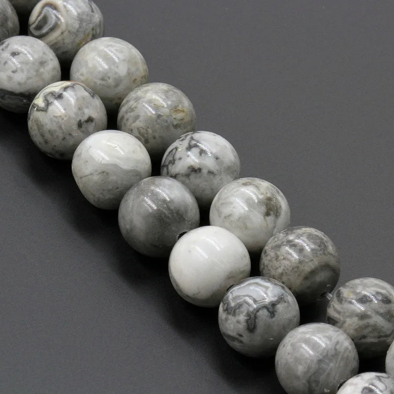 Wholesale Loose Natural Stone Beads Map Stone for DIY Jewelry Making MS151