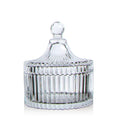 Luxury Exquisite Clear Glass Candle Jars with Lid Hot Sale Big Medium Small Sizes Luxury Glass Candle Container Holder Lanterns