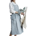 Custom Logo Cotton Chef Cooking Aprons for Cafe Restaurants Kitchen Apron with Pockets