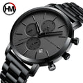 Hannah Martin HM-109 Watch Hot Sale Quartz Stainless Steel Watches Men Wrist Fashion Business Date Wrist Watch Montre Homme