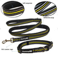 Luxury Custom PVC Logo Soft Neoprene Nylon Strap Reflective Pet Dog Training Collar