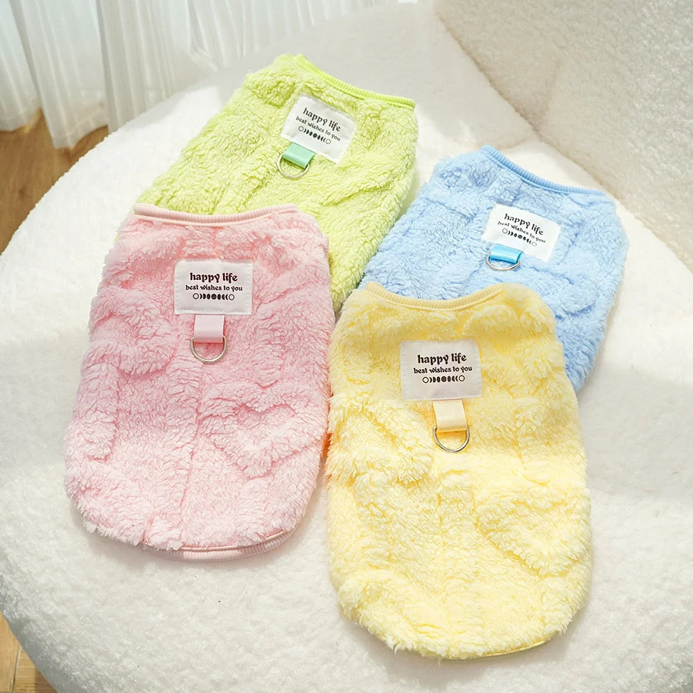 Wholesale Pet Supplies Velvet  Winter Warm Clothes for Dogs and Cats