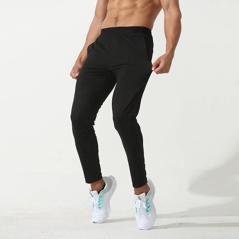 Men'S Fleece Warm Sports Pants Custom Outdoor Fitness Running Men Pants Back Waist With Pocket Trousers for Training